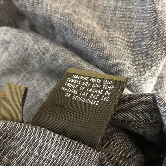 Fei Anthropologie Shirt Dress Button Down Chambray - Picture 5 of 5